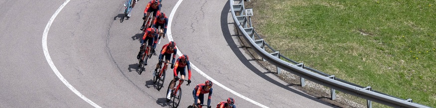 Abfahrt von Radrennfahrer