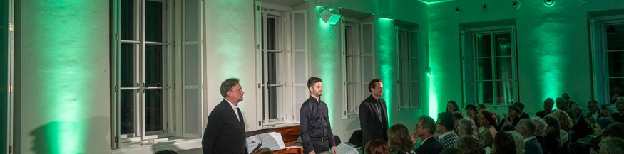 Georg Nigl (Bariton), Alexander Gergelyfi (Tafelklavier), August Diehl (Rezitation)