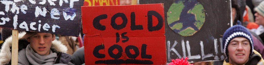 Protest während des Klimagipfels, 2005