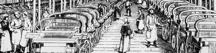 Industrielle Revolution: Textilindustrie um 1840