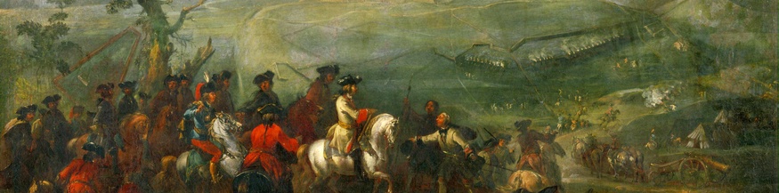 Die Belagerung Prags, 1742, während dem Österreichischen Erbfolgekrieg (Ausschnitt eines Gemäldes)