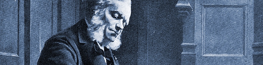 César Franck an der Orgel von Ste-Clotilde, Zeichnung von Jeanne Rongier