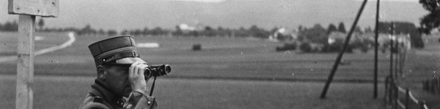 Schweizer Oberleutnant an Grenze 1943 