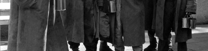 Männer aus der russischen Gefangenschaft kommend, nach 1945