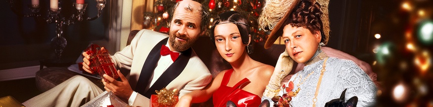 Bei diesem Weihnachtssujet sind Sie in guter Gesellschaft mit Gustav Klimt, Clara Schumann und Anna Sacher. 