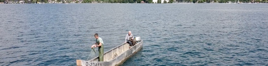 Fischerboot auf dem Attersee