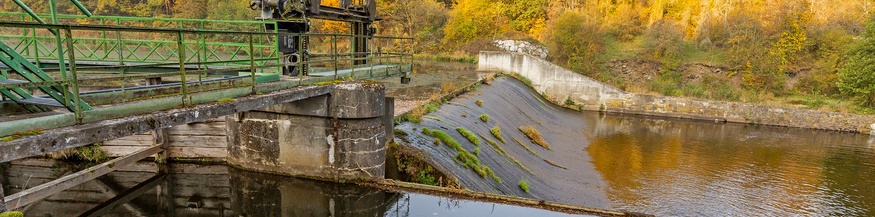 Wehranlage, Kraftwerk Rosenburg im Kamptal NÖ