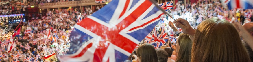 The Last Night of the Proms, Publikum mit Fahnen