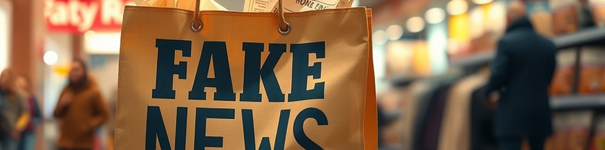 KI-generiertes Bild: Fake-News-Sackerl