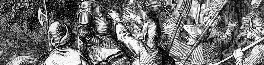 Ausschnitt eines Historienbildes zum Bauernkrieg 1525