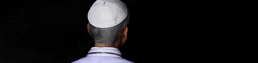Rückansicht des Papstes