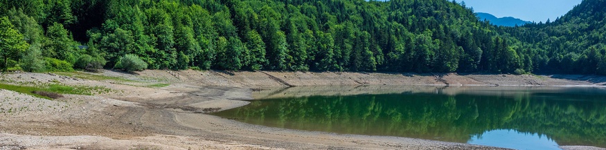 Ausgetrockneter Nussensee bei Bad Ischl