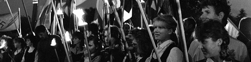Menschen am 23. August 1989 in Estland