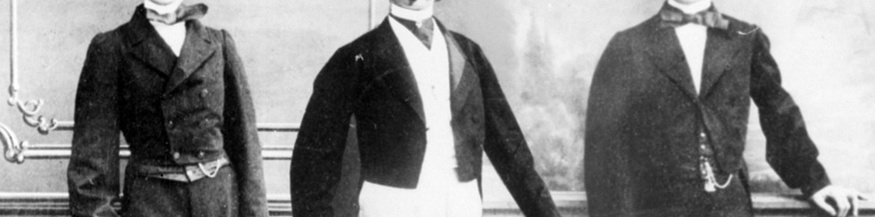 Johann Strauss Sohn, Gruppenbild mit seinen Brüdern Josef und Eduard
