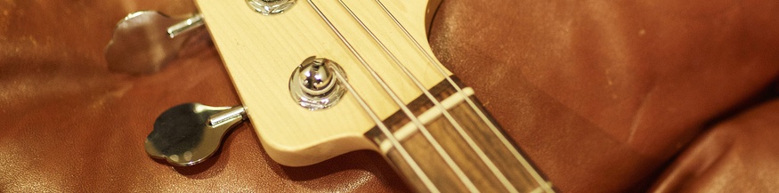 Hals einer Bassgitarre