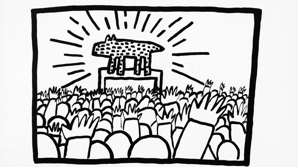 THE KEITH HARING FOUNDATION "Untitled" aus dem Jahr 1982