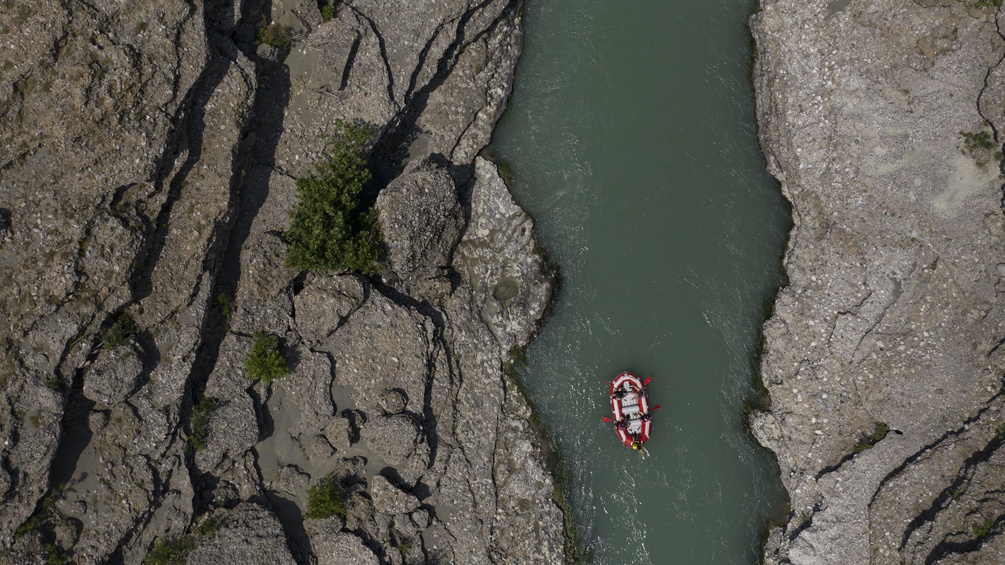 Rafting im Vjosa-Fluss