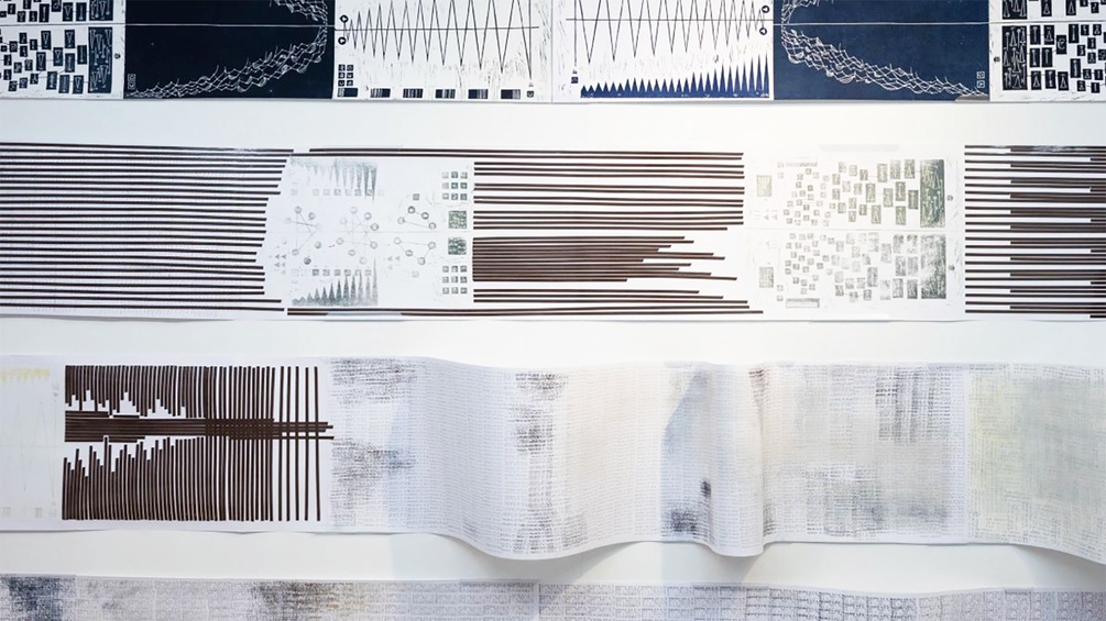 Partitur-Installation von Künstlerinnengruppe MMM