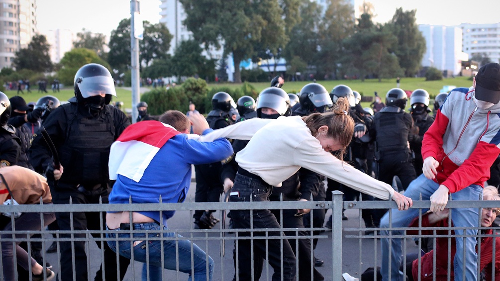 DemonstrantInnen in Weißrussland