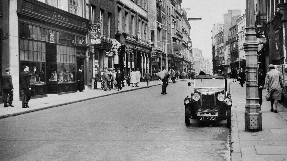 Londoner Straße im Jahr 1947