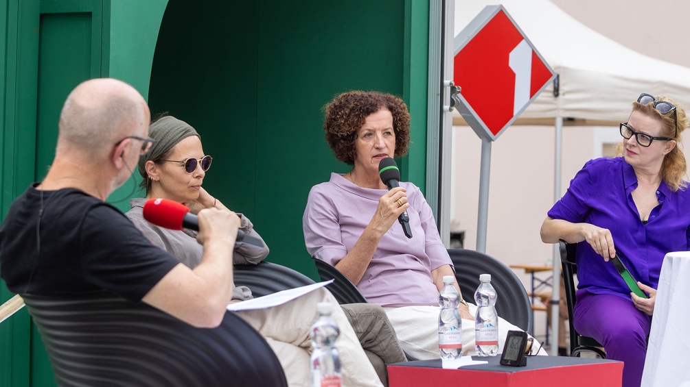 MARTINA BERGER Peter Zimmermann, Anna Baar, Maja Haderlap und Petra Morzé