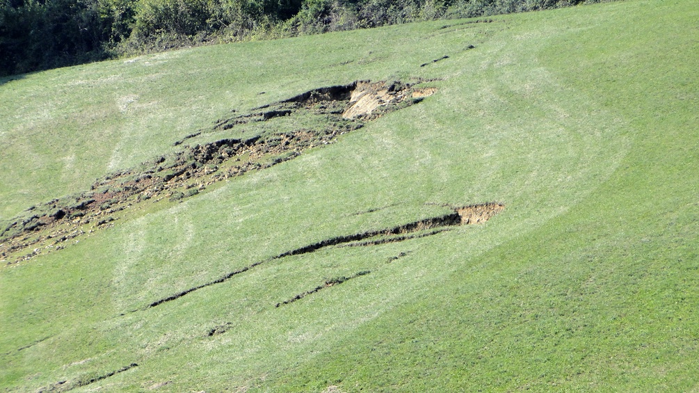 Initiale Hangrutschung Frankenfels