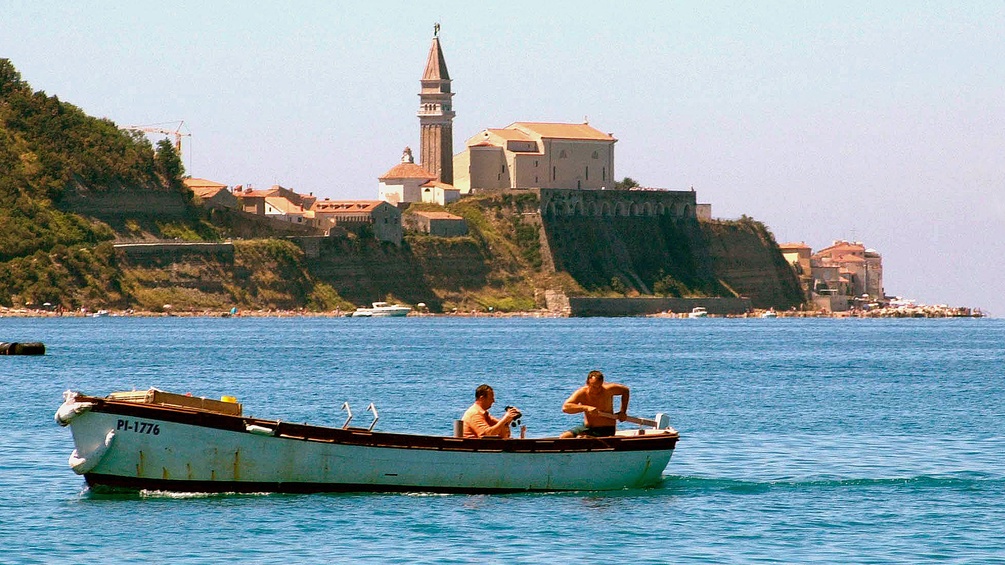 Slovenische Fischer in Kroatien.