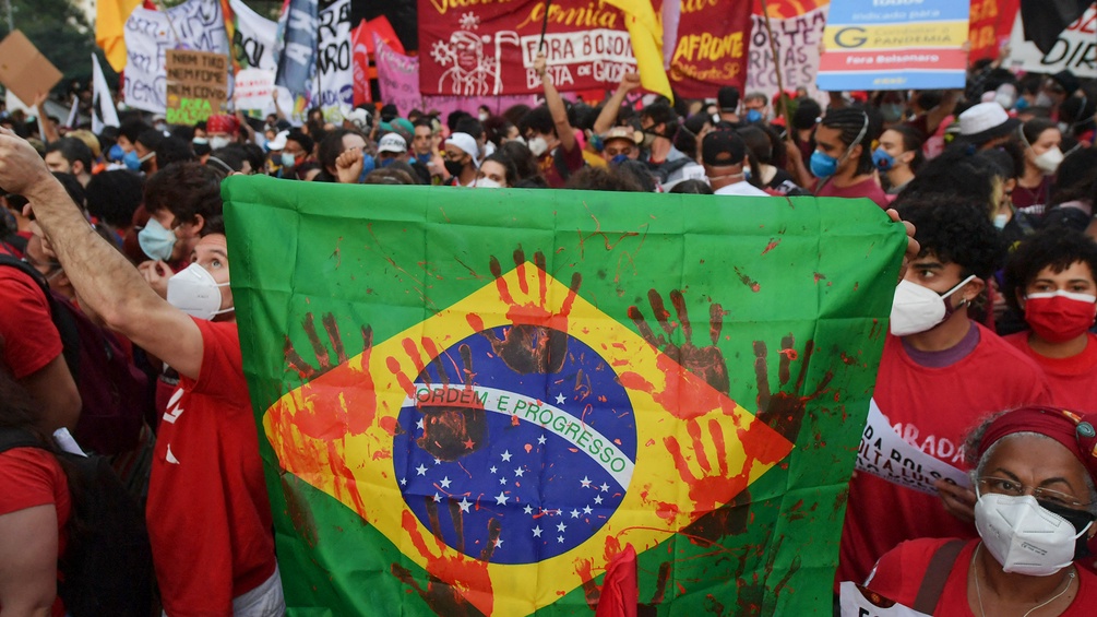 Demonstration in Sao Paulo