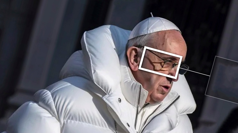 Manipuliertes Bild des Papstes, Deepfake