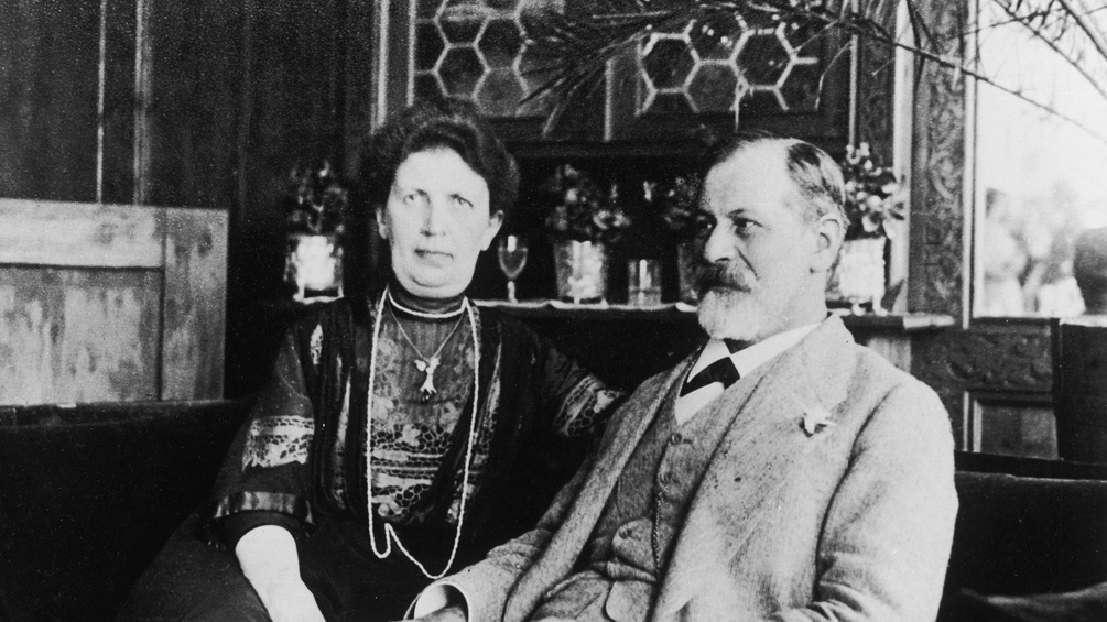 Sigmund Freud und Ehefrau Martha, 1911