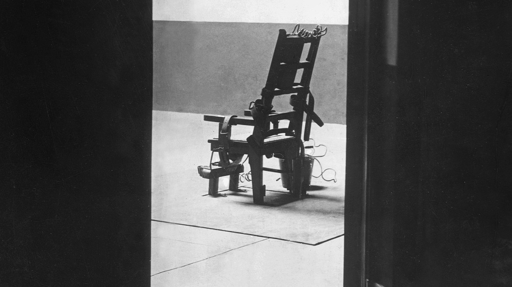 Archivbild eines alten elektrischen Stuhls