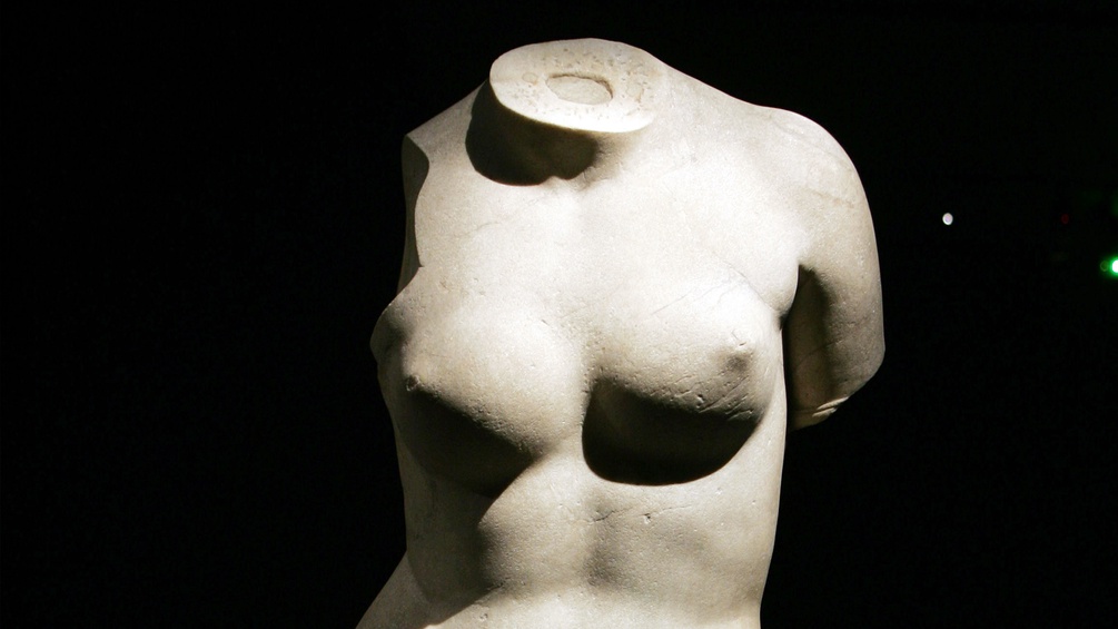 Der Torso einer Aphrodite Stein Skulptur