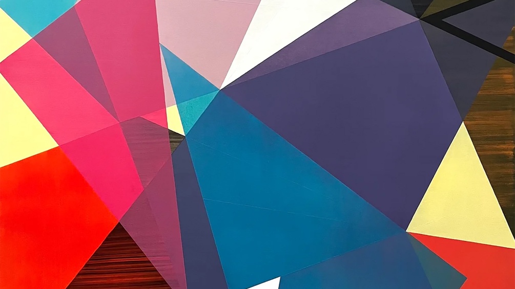 "Geometrische Gefühle" von Sabine Aichhorn, Ausschnitt eines Kunstwerkes