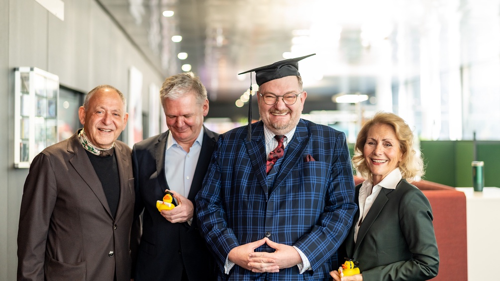 Christoph Zielinski, Günther Mayr, Martin Haidinger und Martina Leibovici-Mühlberger