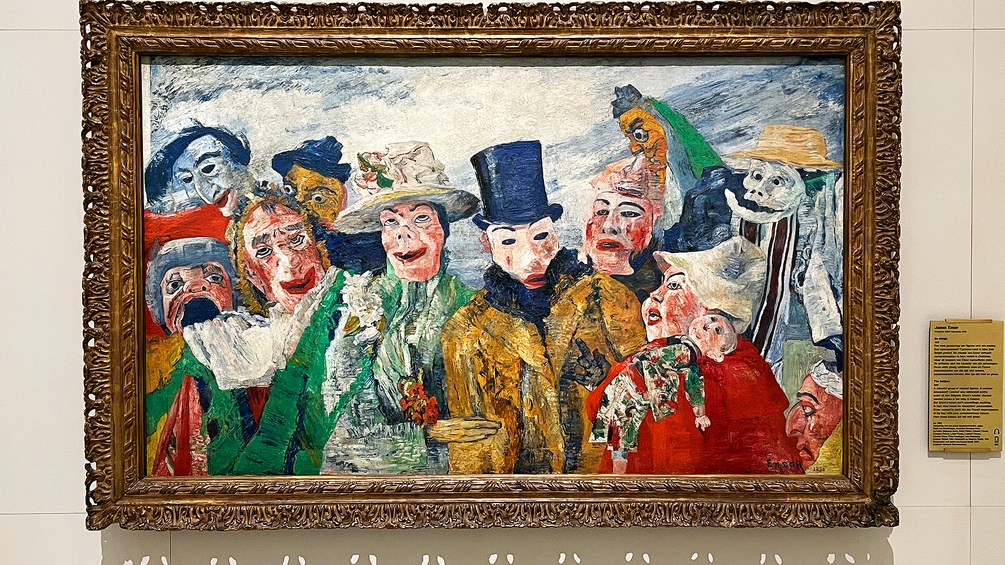 Das Gemälde "Die Intrige" von James Ensor