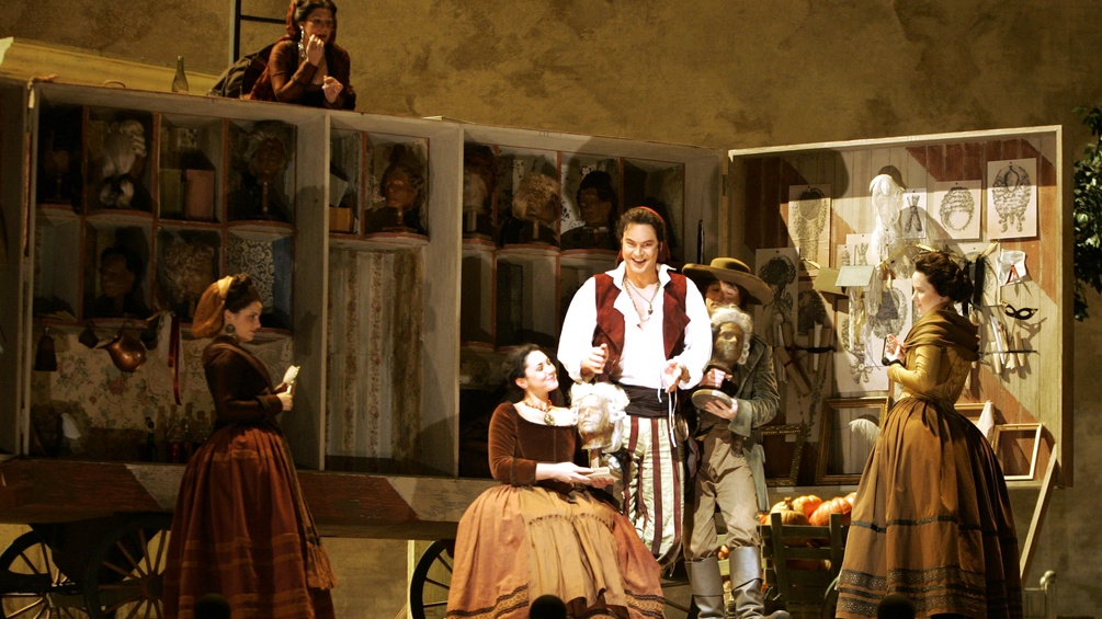 Szene aus "The Barber of Seville", Aufführung aus dem Jahr 2006