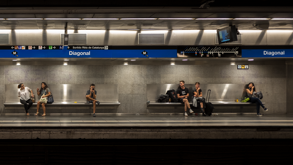 U-Bahnstation "Diagonal" in Barcelona