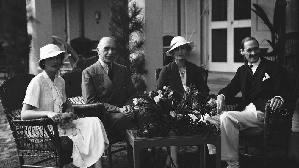 Britische, gehobene Gesellschaft in Nassau auf den Bahamas, 1934