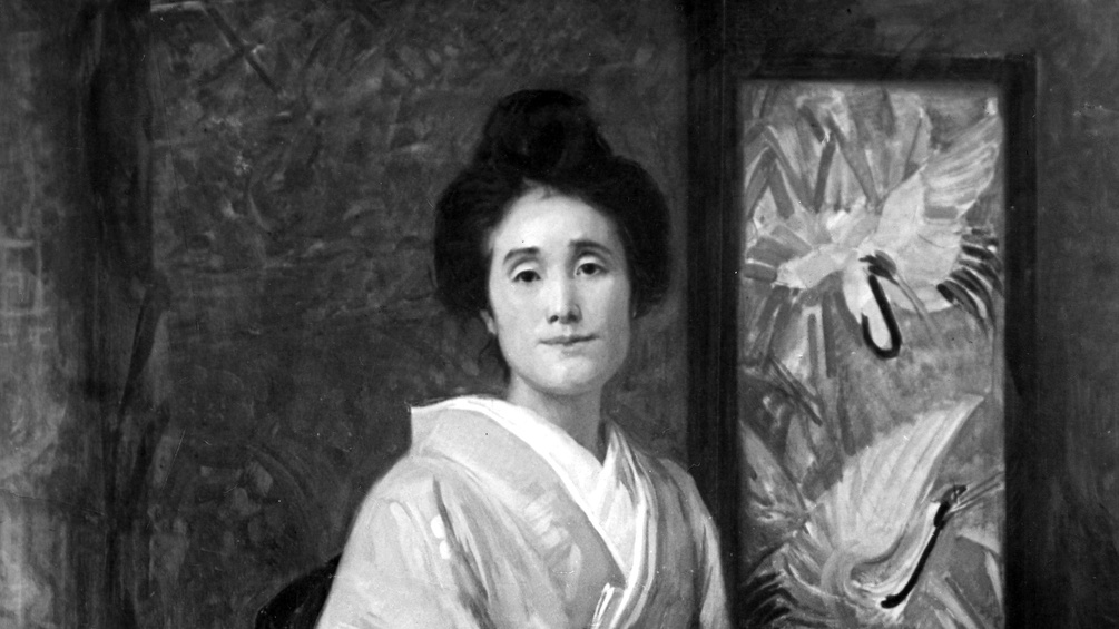 Mitsuko Coudenhove-Kalergi - Gemälde (Ausschnitt) von Carl Theodor von Blaas