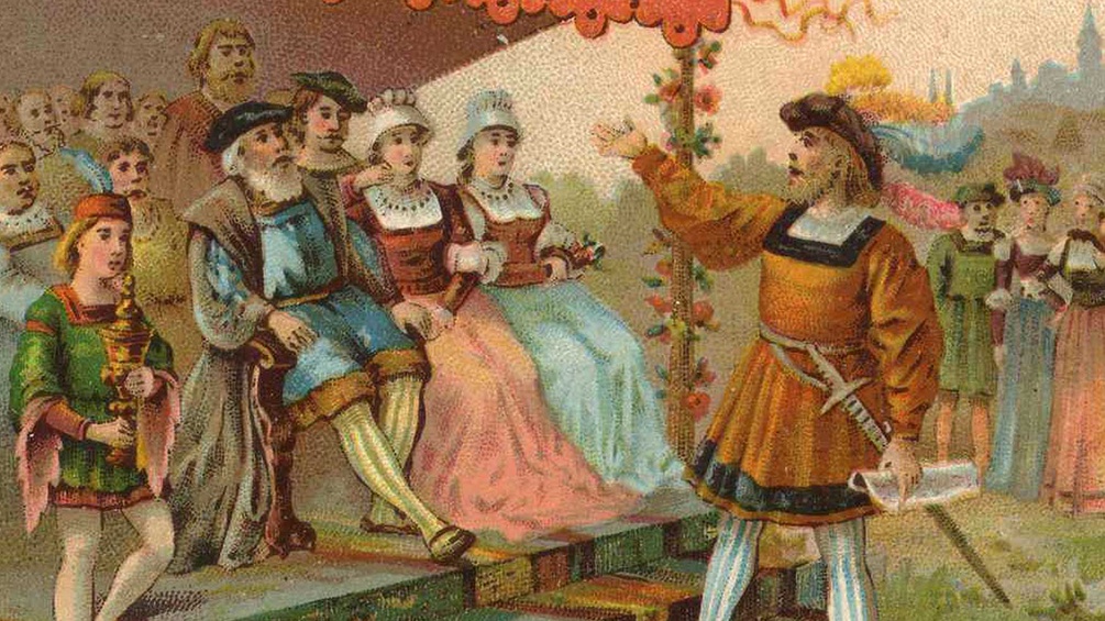 "Die Meistersinger von Nürnberg", Gemälde (Ausschnitt)