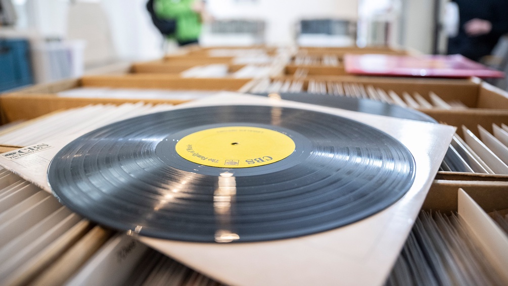 Schallplattengeschäft: Vinyl