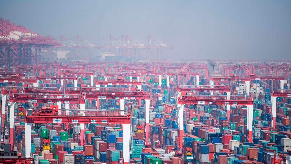 Frachthafen in Shanghai