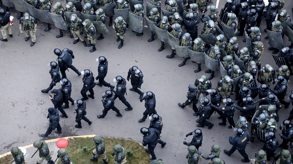Polizei in Minsk