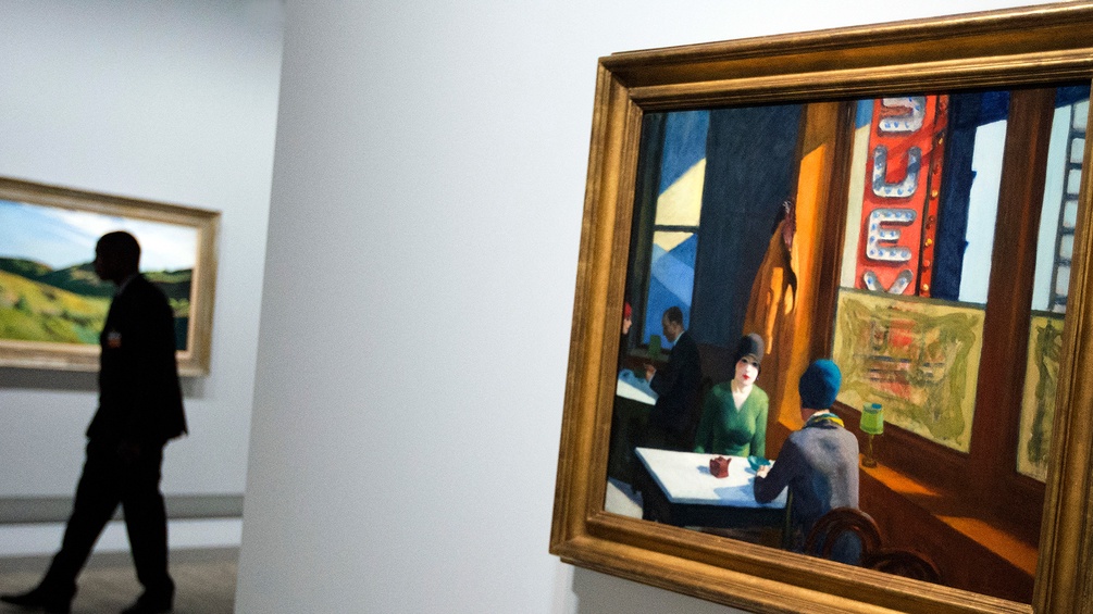 Ausstellung von Gemälden des Künstlers Edward Hopper