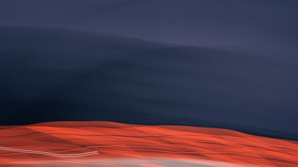 Abstraktion in Blau und Rot