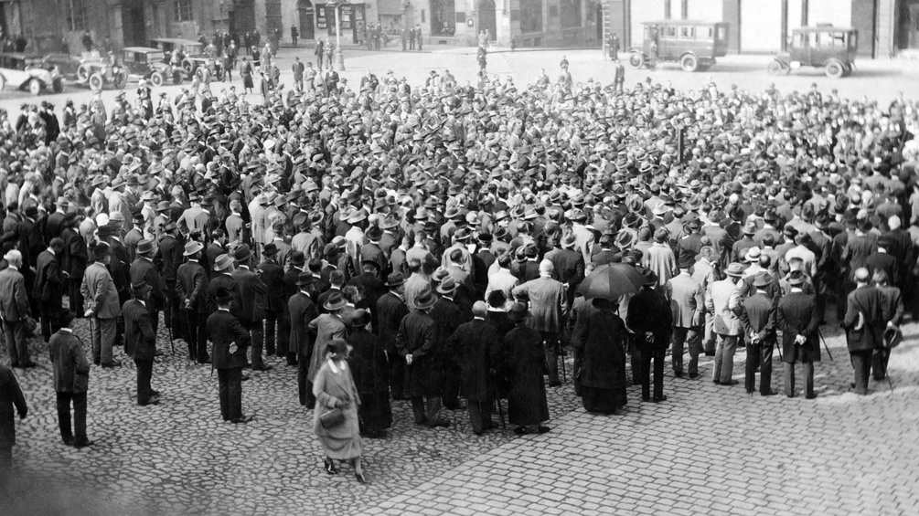 Kundgebung der Sudetendeutschen in Prag, etwa 1934
