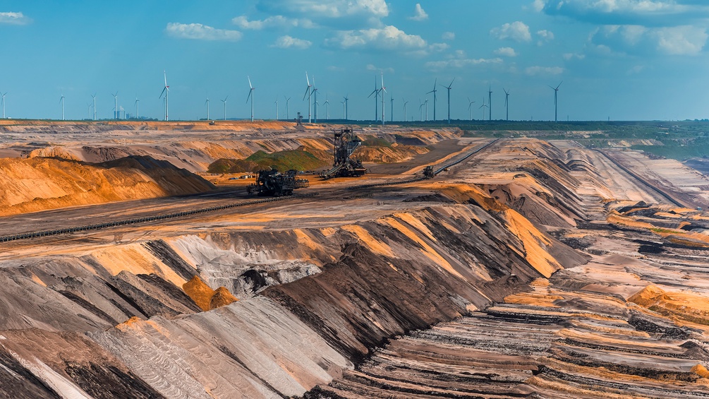 Kohle-Tagebau Garzweiler in Nordrhein-Westfalen