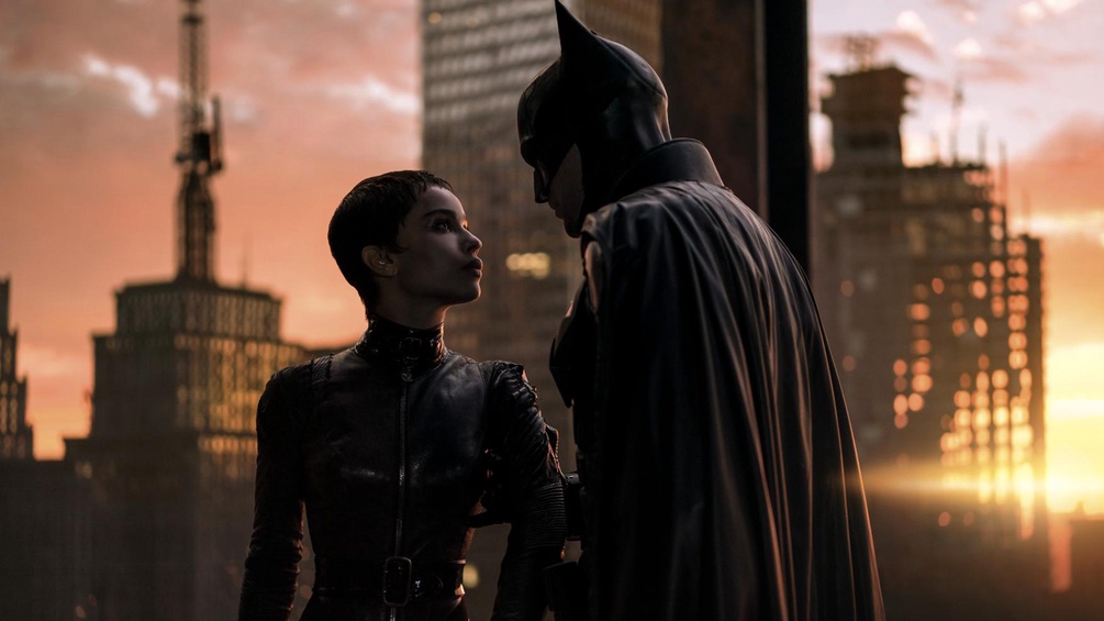 WARNER BROS. Zoe Kravitz als Catwoman und Robert Pattinson als Batman.