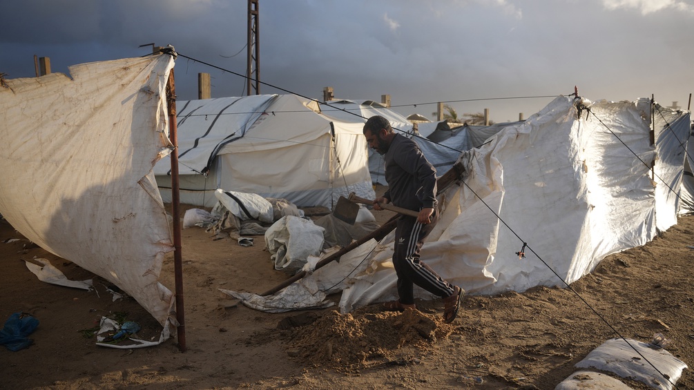 Zeltstadt im Gazastreifen