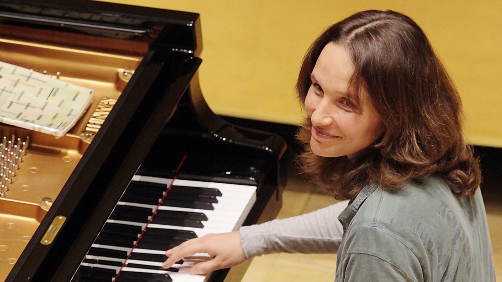 Hélène Rose Paule Grimaud am Klavier